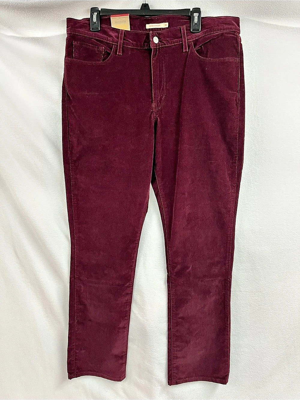 Levi's Classic Straight Corduroy Straight Leg Jeans Size 16M NWT